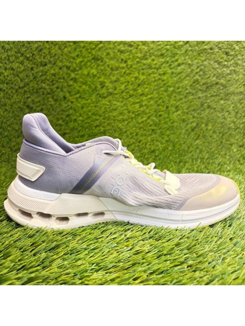 On Cloudnova Flux Womens Size 8 Purple White Athletic Running Shoes Sneakers